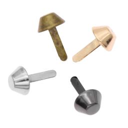 20 pçs saco de metal acessórios pés rebites parafusos perfurados para bolsa de couro diy artesanato - Image 1