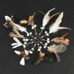 Brinquedo pena curta para gato, 10pcs, vara de substituição, acessórios diy - Image 1