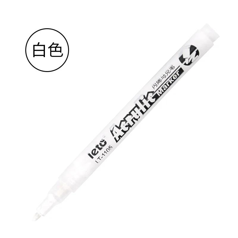 12 cores canetas de tinta acrílica à prova dwaterproof água marcador permanente canetas de acrílico para diy pedra rocha canecas de vidro cerâmico madeira - Image 1