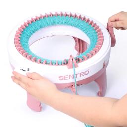 Máquina de tricô artesanal de lã para bricolage, ferramenta de tricô, artefato para lenço de malha manual, suéter e meias, adultos e crianças, 22 agulhas, 40 agulhas, 48 agulhas - Image 2