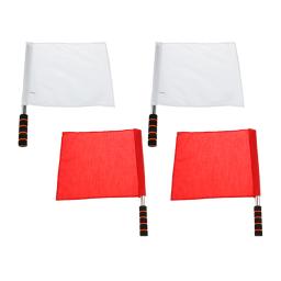 Bandeira de arbitragem para futebol, futebol americano e outros esportes, 4 unidades, linha de vôlei, branco e vermelho - Image 4