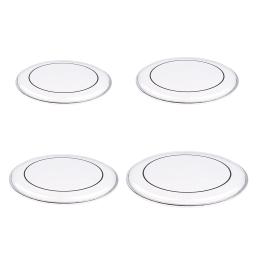 Pele transparente dupla camada de tambor para bateria, conjunto de peças acessórios de 4 tamanhos - Image 5