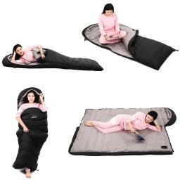 Saco de dormir leve com saco de armazenamento, 95% White Goose Down, Camping, Caminhadas, Viajar, Exterior, Inverno, 210x80cm - Image 3