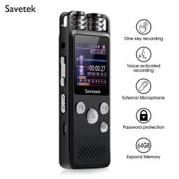 Voz profissional ativado gravador de voz de áudio digital 8gb 16gb 32g caneta usb non-stop 80hr gravação pcm suporte tf-card - Image 1