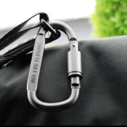 Prático d em forma de liga de alumínio escalada chaveiro equipamento gancho mosqueton mosqueton mosquetão - Image 2