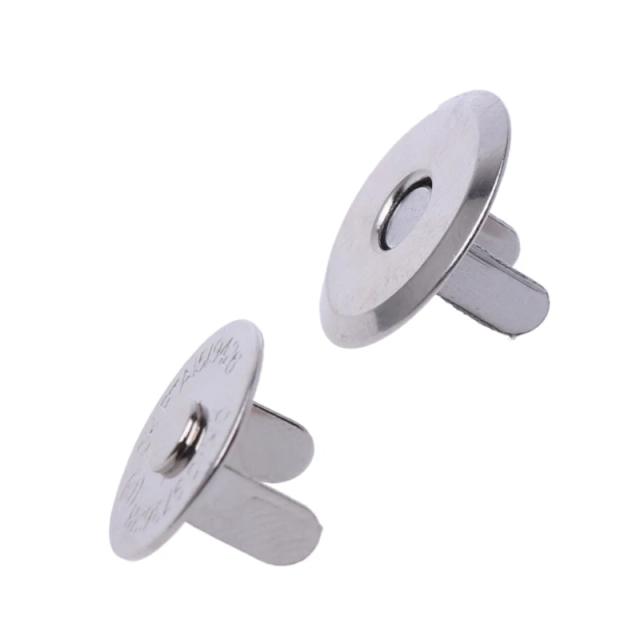Conjuntos de Fechos de Pressão Magnéticos em Metal - 14mm e 16mm para Costura de Bolsas e Saco Ofício