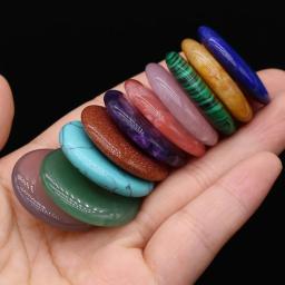 Contas de pedra natural semi-preciosas pedras redondas grandes contas de furo para fazer jóias diy colar pulseira brincos accessories25mm - Image 2