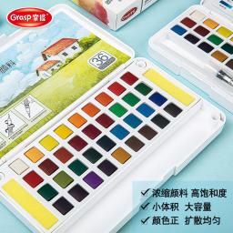 Superior 12 cor sólida aquarela pintura conjunto com escova de água caneta dobrável viagem pigmento da cor da água para desenhar dropshipping - Image 1