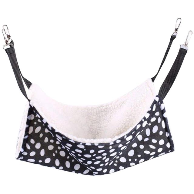 Cama Suspensa de Algodão para Gatos e Roedores 35x35cm - Rede Confortável para Hamsters, Furões e Cobaias