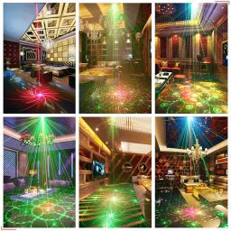 Luzes de discoteca rgb led, feixe de laser para palco, luzes ativadas por som de dj, com efeito de flash estroboscópico, lâmpada projetora de energia usb - Image 6