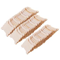 20 pçs/40 pçs/60 pçs em forma de osso fio de madeira bobina bordado fio diy ponto cruz organizador titular suprimentos de costura - Image 1