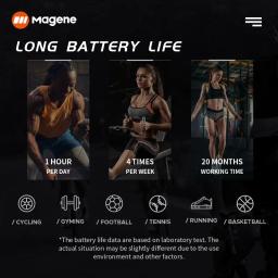 Magene Mover H64 Sensor de frequência cardíaca modo duplo ANT Bluetooth com alça peitoral ciclismo computador bicicleta forWahoo Garmin monitor esportivo - Image 6