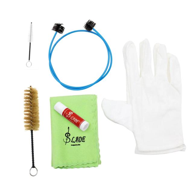 Kit de Ferramentas 6 em 1 para Limpeza e Manutenção de Trompetes e Instrumentos de Latão
