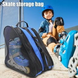 Saco de transporte de skate respirável caso crianças patins inline patins de gelo saco de patinação caso patins sacos de armazenamento apenas saco - Image 6