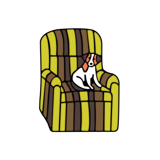 Broches de cães em estilo de desenhos animados para crianças: joias divertidas para roupas e acessórios de pets