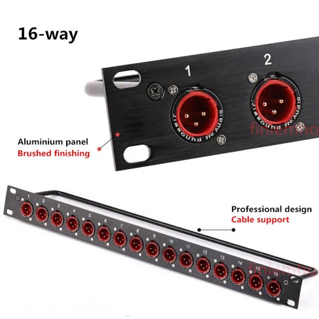 Suporte para Câmera com Conexão XLR 8, 12 e 16 Way - Cabo de Áudio para Mixer DJ e Alto-Falante Profissional