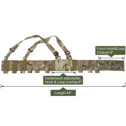 Airsoft tático 5.56 Rig Peito Compoteira Escondido Leve Colete плитоноска тактическая Com 3*5.56 2 * Pistol Mag - Image 6