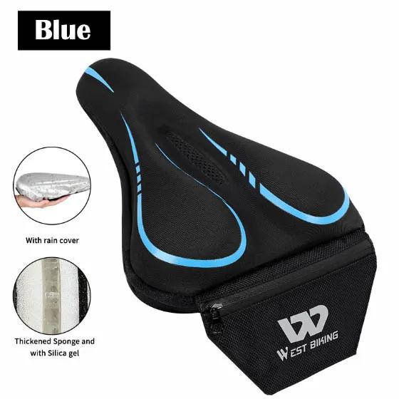 Capa de Assento para Bicicleta West Biking em Espuma de Memória 3D, Material Antiderrapante e Respirável para Conforto no Ciclismo