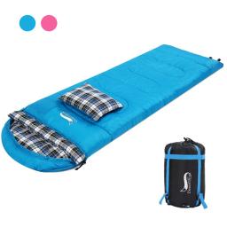 Deserto & raposa macio flanela sacos de dormir com descanso para adultos crianças inverno saco de dormir forro quente caminhadas acampamento sacos com saco - Image 1