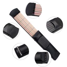 Ammoon bolso guitarra colorida corda trainer guitarra 4 cordas 4 traste trainer ferramenta de prática 6 cordas 6 trastes modelo para iniciantes - Image 2