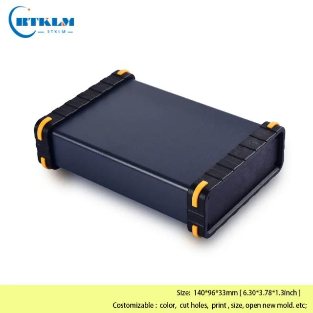 Caixa de Alumínio para Projetos Eletrônicos DIY - Enclosure para Alto-falante e Instrumentos 140x96x33mm