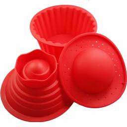 Molde gigante do queque do silicone da alta qualidade, Molde superior grande do queque, Ferramentas De Cozimento Resistentes Ao Calor, K950 Baking Maker, 3 pcs - Image 5