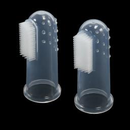 Escova de dentes para animais de estimação, super macia, dedo de pelúcia, ferramenta de limpeza de tártaro, cães, gatos, suprimentos de limpeza para animais de estimação - Image 2