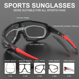 X-TIGER-Óculos de ciclismo com lentes polarizadas, protetor ocular para bicicleta de estrada e mountain bike, MTB,óculos de ciclismo de masculinas óculos de sol esportivos - Image 4