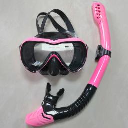 Dry Snorkel Mergulho Máscara Set, Anti-vazamento, Anti-Fog, Vidro Temperado, Lente, Ajustável, Mergulho, Kit de Natação - Image 2
