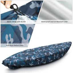 Impermeável oxford pano caiaque canoa barco dustproof proteção uv escudo capa - Image 4