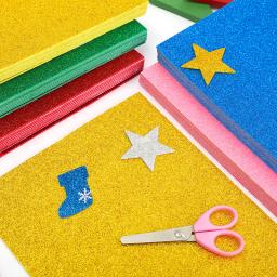 Esponja de espuma artesanal, papel espesso de 2mm para decoração de festas com glitter, 21x29 cm, feito à mão, faça você mesmo, cartão de festa e decoração de scrapbooking com 10 folhas - Image 3