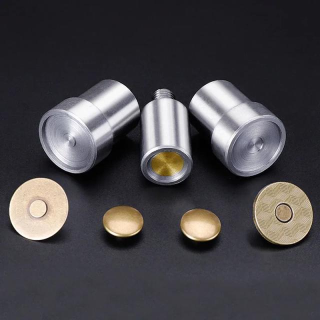 Kit Completo para Instalação de Botões de Pressão Magnéticos: Molde e Acessórios para Roupas 14mm e 18mm