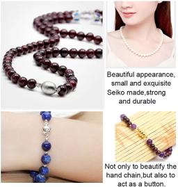 Fechos magnéticos para fazer jóias, aço inoxidável, colar e pulseiras suprimentos, feitos à mão fechos conectados, descobertas DIY - Image 4