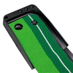 Golf Indoor Putting Green com Bola Return, Automático, Portátil, Jogo, Prática, Auxílio de Treinamento para Casa, Uso do Quintal, 2 Bolas, Grátis - Image 3