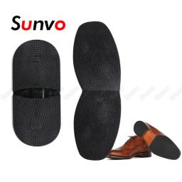 Solas de borracha para reparo de sapatos para homens, sola de couro, antiderrapante, aderência do solo, meias solas, substituição DIY, almofadas do salto antepé - Image 1