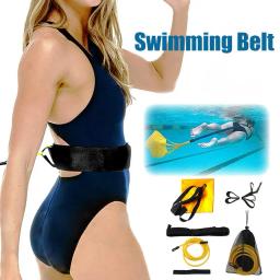 Natação Resistência Parachute Elastic Rope Swim Resistance Training Belt Set Aids Natação Equipamento De Treinamento De Natação Para Adulto - Image 2