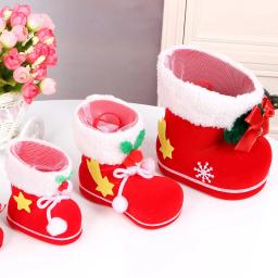 Caixa de presente criativa para doces, sacola com botas, decoração de natal, sacos de presente para feriado, suprimentos para festa de ano novo, mini p/m/g, 1 peça - Image 4