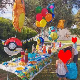 Pokemon tema de aniversário Fontes do partido Decorações Balão Bolo Bandeira Cartão De Convite Gift Table Backdrop Banner Toy Para Boy - Image 6