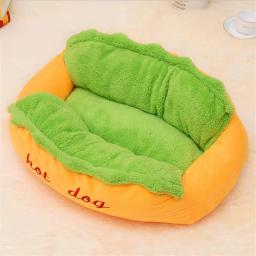 Novo engraçado cama de cachorro quente espreguiçadeira para animais de estimação casa moda sofá almofada suprimentos filhote de cachorro gato quente macio dormir esteira aconchegante cães ninho canil - Image 3