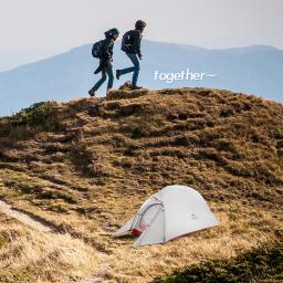 Natureza caminhada nuvem até 1 série atualizado ultraleve tendas de acampamento ao ar livre com esteira livre para 1 pessoa NH18T010-T - Image 4
