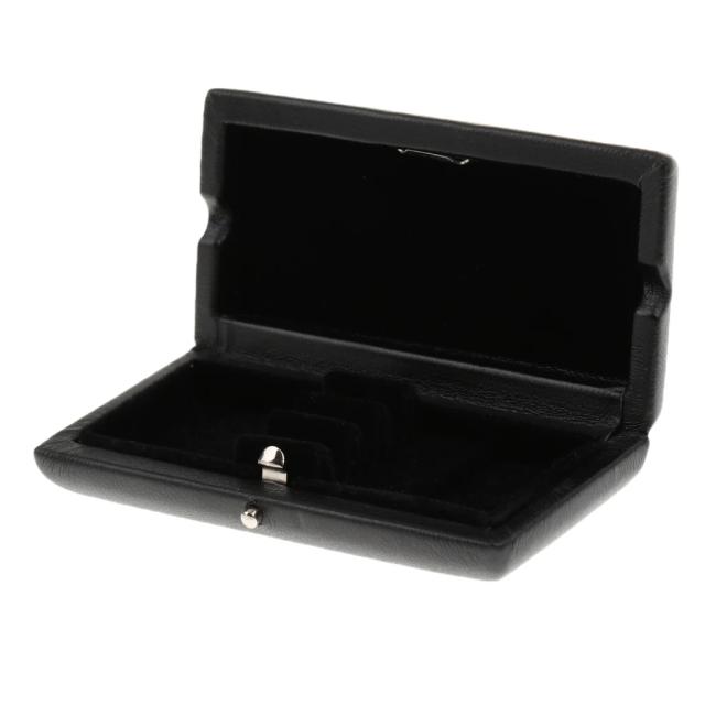 Caixa de Armazenamento para Reeds de Oboé em Couro PU com 3 Suportes - Presente Musical Perfeito