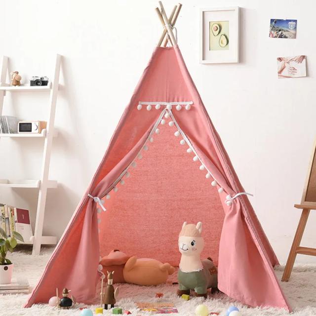 Wigwam Tenda Infantil 1.35/1.6m Tenda Tipi Portátil para Crianças