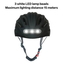 Capacete de ciclismo, de bicicleta, mtb e estrada, moldado integralmente, com luz de led, reflexivo, eps + pc, para esportes ao ar livre - Image 5