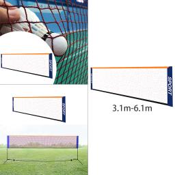Conjunto de rede de badminton portátil-para tênis, tênis de futebol, pickleball, voleibol infantil-fácil configuração náilon sports net - Image 5