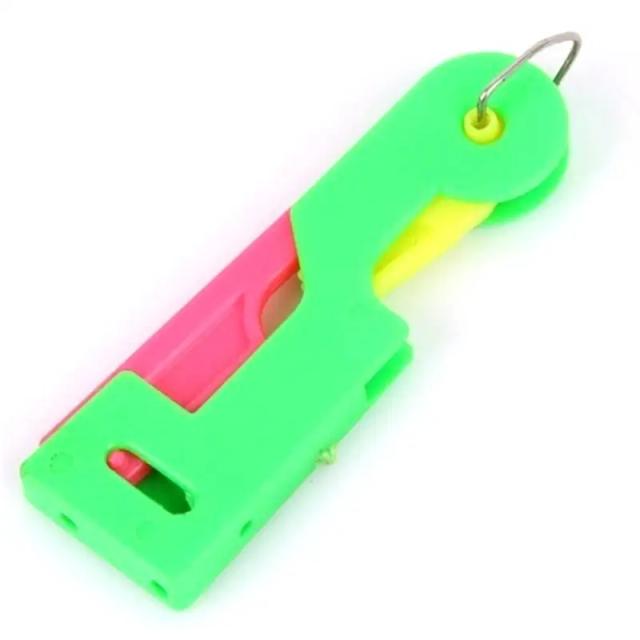 Passador Automático de Agulha para Idosos - Ferramenta Prática de Costura com Alça de Plástico para Artesanato
