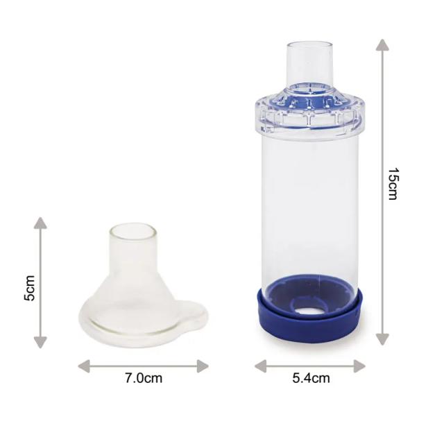 Inalador para Pets com Asma: Câmara de Aerossol Veterinária Canack Medical com Máscara PVC e Espaçador