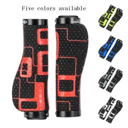 Punhos de guiador de borracha antiderrapante, ergonómico, para mountain bike, peças de ciclismo, branco, amarelo, vermelho, azul, cinzento - Image 1