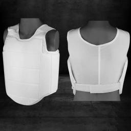 Crianças boxing peito proteger colete de volta suporte leve karate armor dispositivo luta livre karate treinamento protetor uniforme - Image 2