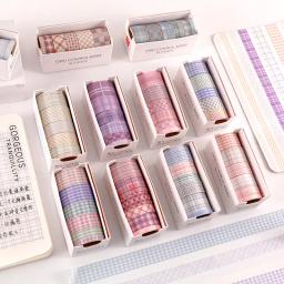 1 conjunto/1 lote fitas adesivas decorativas simplicidade controle de grade scrapbooking papel diy adesivos japoneses 2m - Image 2