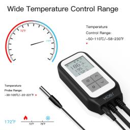 Tuya inteligente aquário termostato digital wifi com sensor de temperatura trabalho com aquecimento resfriamento haste eco tanque suporte vida inteligente - Image 5